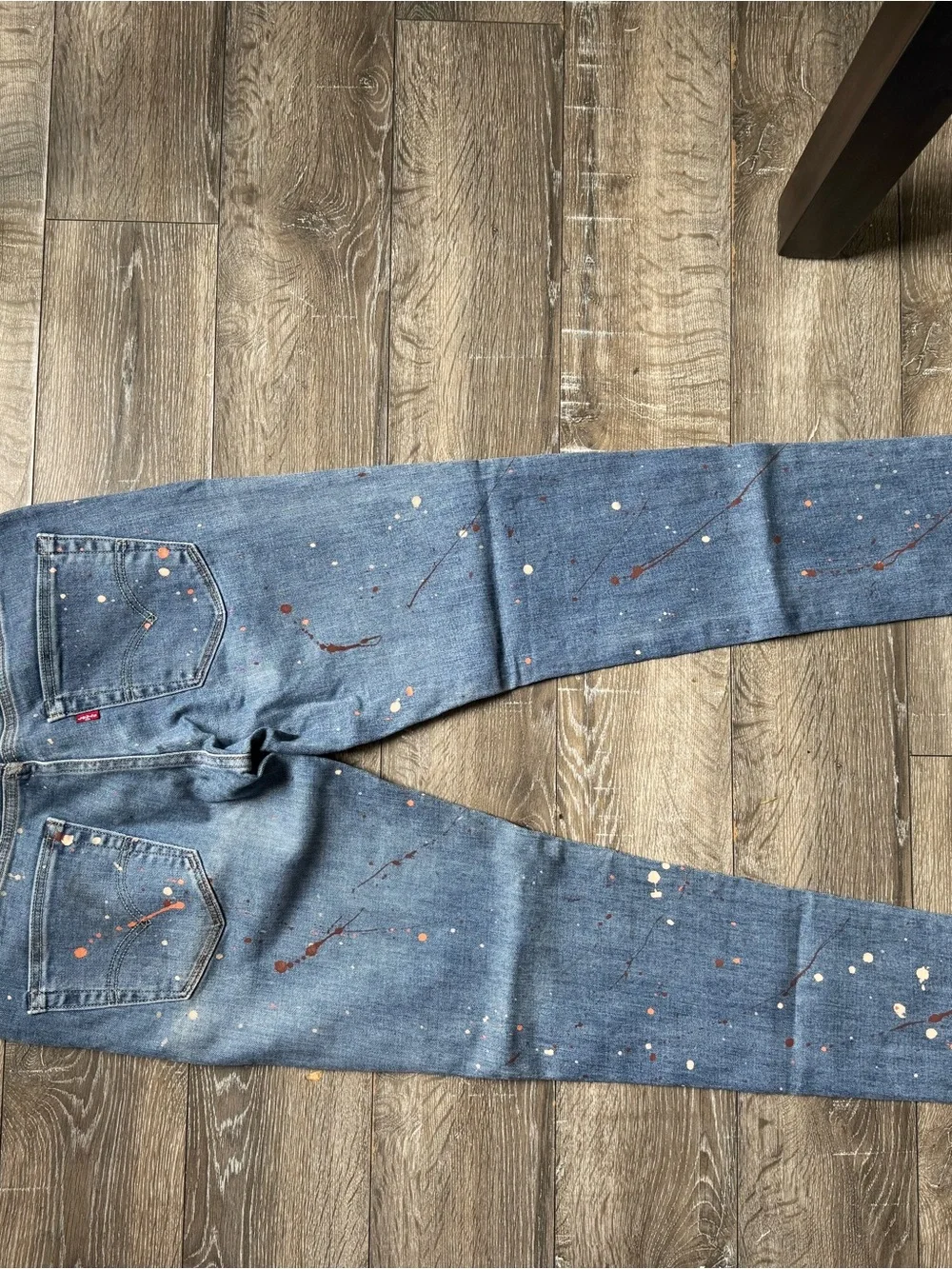 Levi's Blue Denim Jeans with Leather Patch